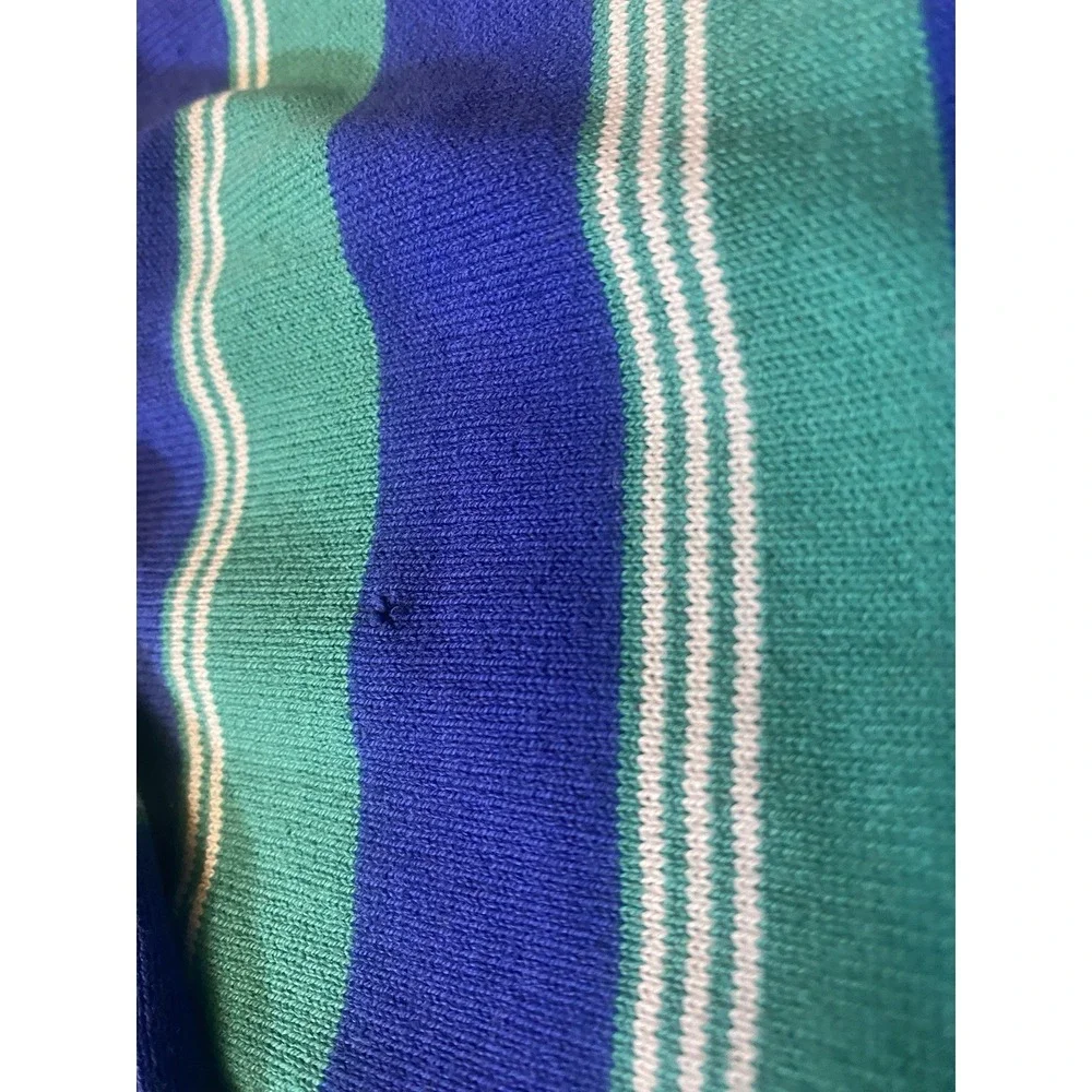 Lacoste vintage‎ striped rugby polo long sleeve shirt